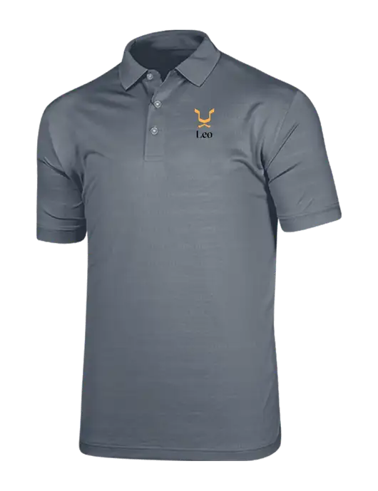 Callaway Vibrant Light Grey Ventilated Polo w/Leo Logo