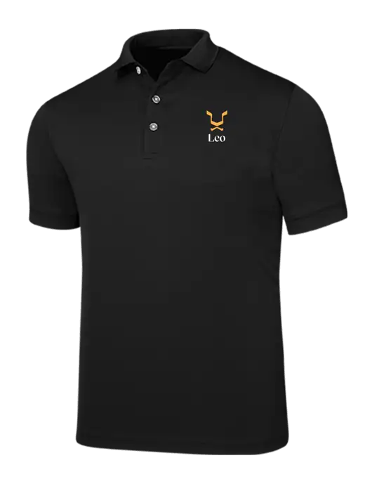 Callaway Ottoman Black Polo w/Leo Logo