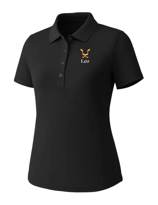 Callaway Womens Core Black Performance Polo w/Leo Logo