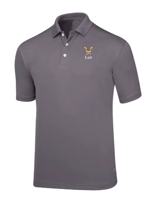 Callaway Core Medium Grey Performance Polo w/Leo Logo