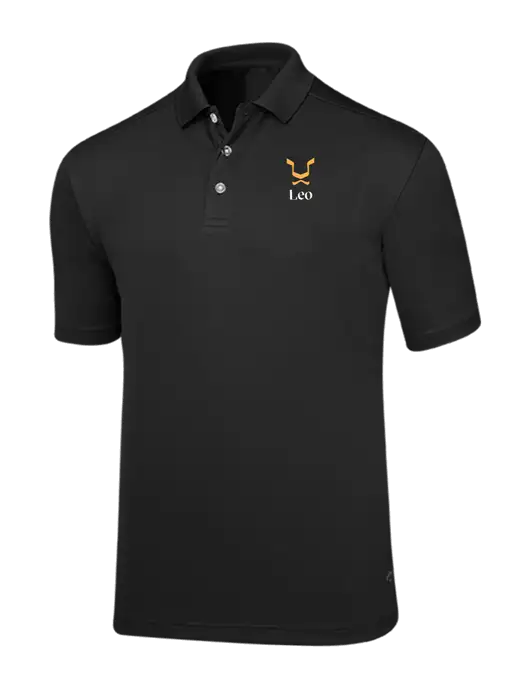 Callaway Core Black Performance Polo w/Leo Logo