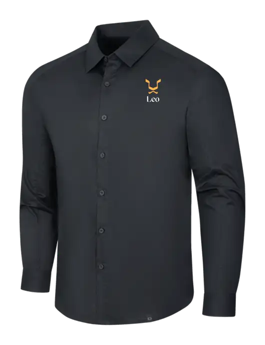 OGIO Black Commuter Woven Shirt w/Leo Logo