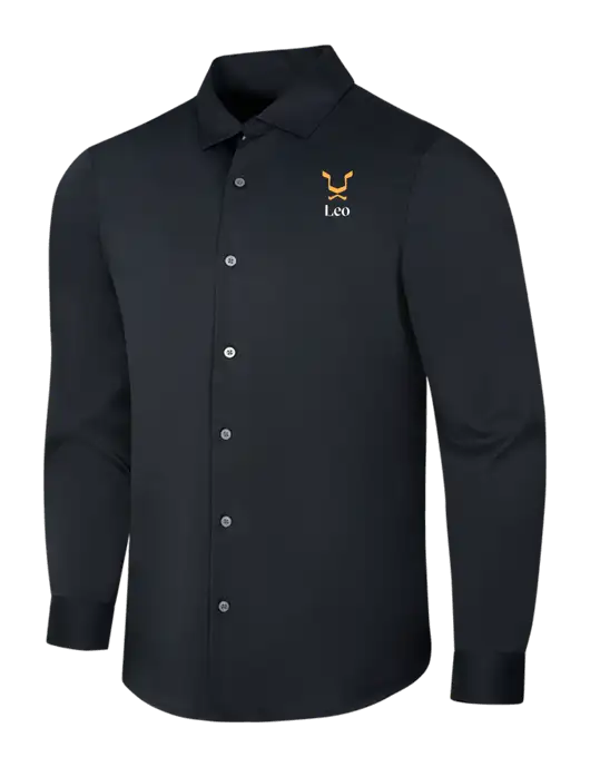 Black City Stretch Shirt w/Leo Logo