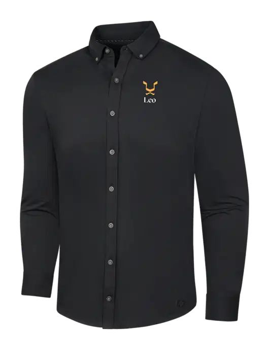 OGIO Blacktop Modern Code Stretch Button-Up Shirt w/Leo Logo