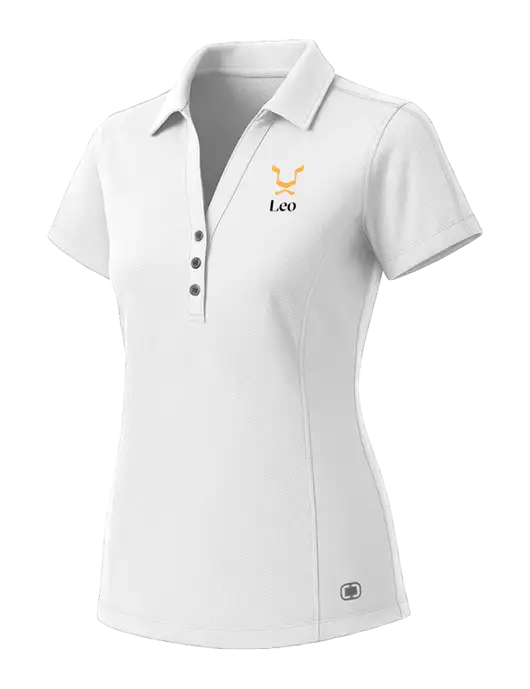OGIO Womens White ONYX Polo w/Leo Logo