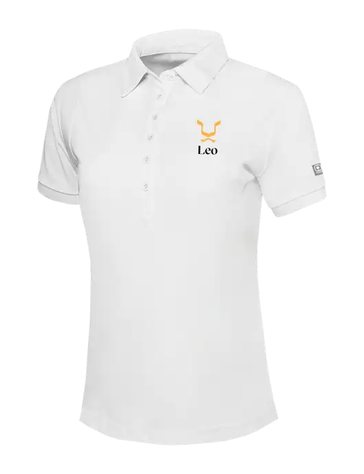 OGIO Womens Bright White Jewel Polo w/Leo Logo