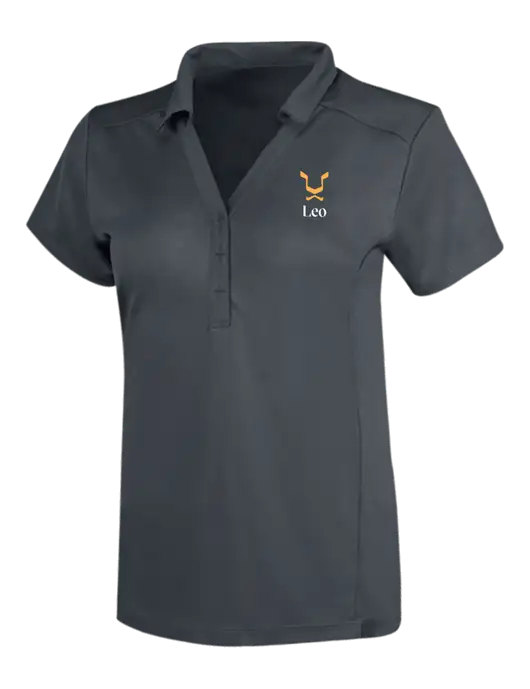 OGIO Dark Grey Womens Framework Polo w/Leo Logo