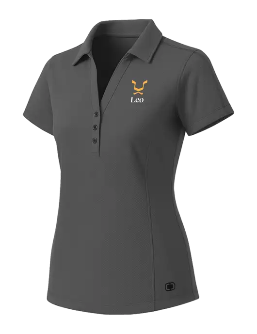 OGIO Womens Medium Grey ONYX Polo w/Leo Logo