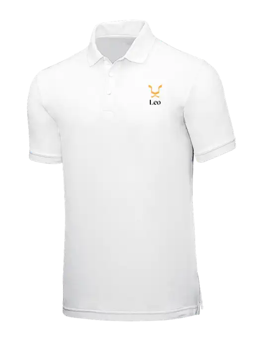 White Core Classic Pique w/Leo Logo