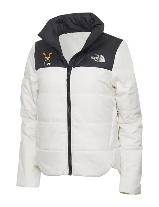 North Face Womens Vintage White Everyday Insulated Jacket w/Leo Logo