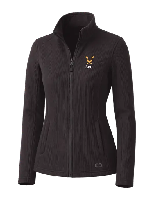 OGIO Blacktop Womens Grit Fleece Jacket w/Leo Logo