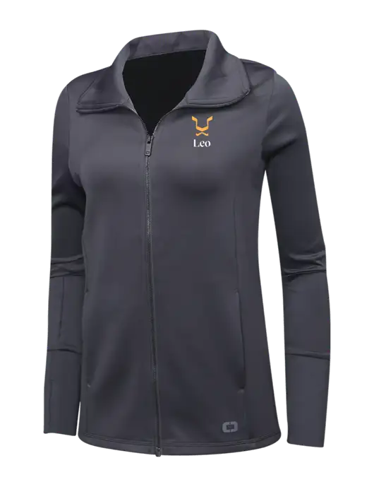 OGIO Dark Grey Womens Endurance Modern Performance Full-Zip w/Leo Logo
