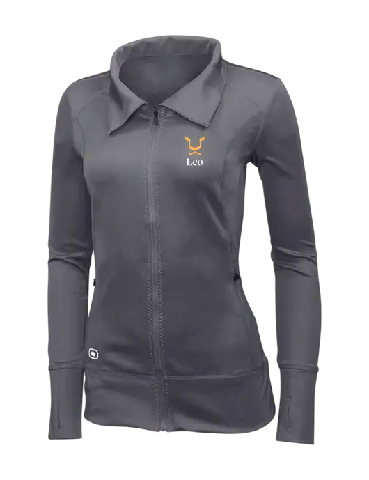 OGIO Dark Grey Womens Endurance Fulcrum Full-Zip w/Leo Logo