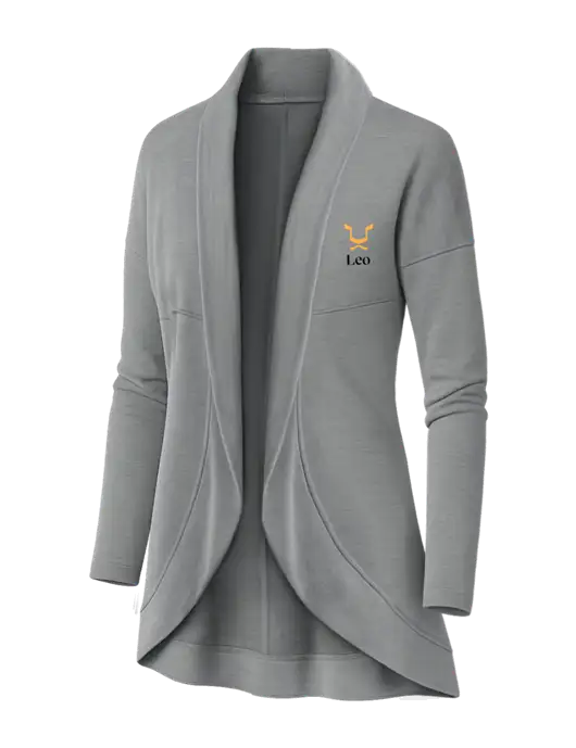 OGIO Light Grey Heather Womens Luuma Cocoon Fleece w/Leo Logo