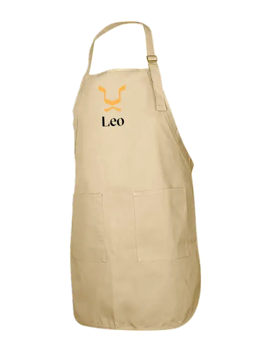 Full-Length Stone Apron With Pockets w/Leo Logo