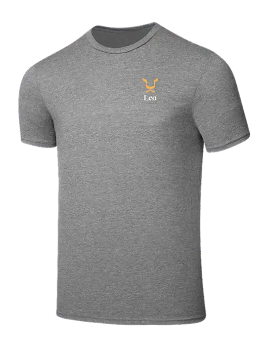 Seriously Soft Grey Frost T-Shirt w/Leo Logo