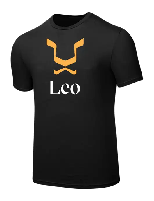 Seriously Soft Black T-Shirt w/Leo Logo