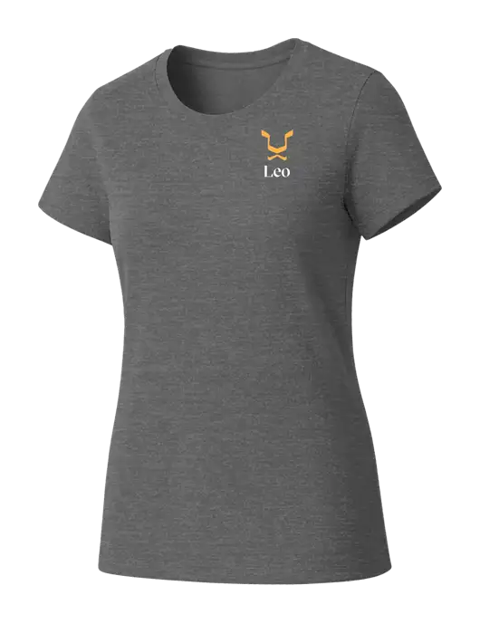 Womens Seriously Soft Grey Frost T-Shirt w/Leo Logo