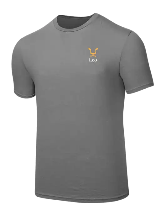 Seriously Soft Medium Grey T-Shirt w/Leo Logo
