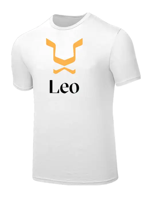 Seriously Soft White T-Shirt w/Leo Logo