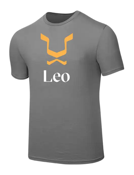 Seriously Soft Medium Grey T-Shirt w/Leo Logo