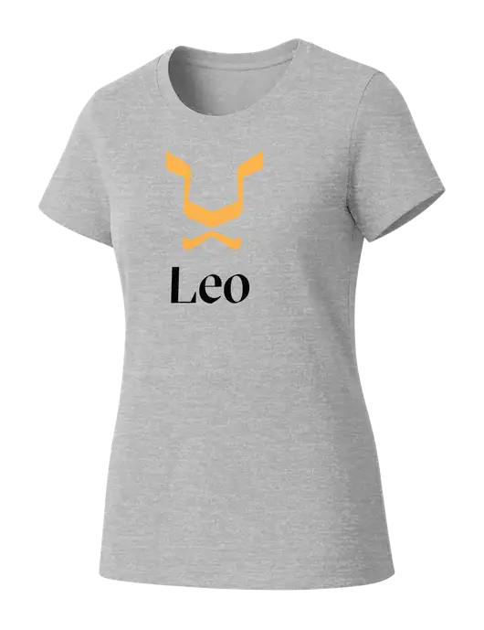 Womens Seriously Soft Light Heathered Grey T-Shirt w/Leo Logo