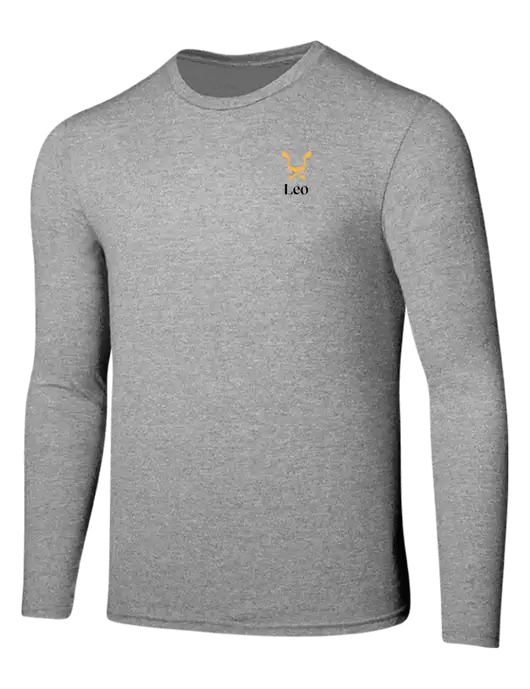 Seriously Soft Light Heathered Grey Long Sleeve T-Shirt w/Leo Logo