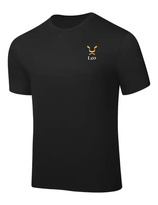 Black PosiCharge Competitor Tee w/Leo Logo