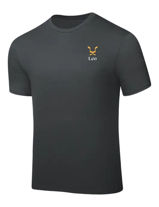 Dark Grey PosiCharge Competitor Tee w/Leo Logo