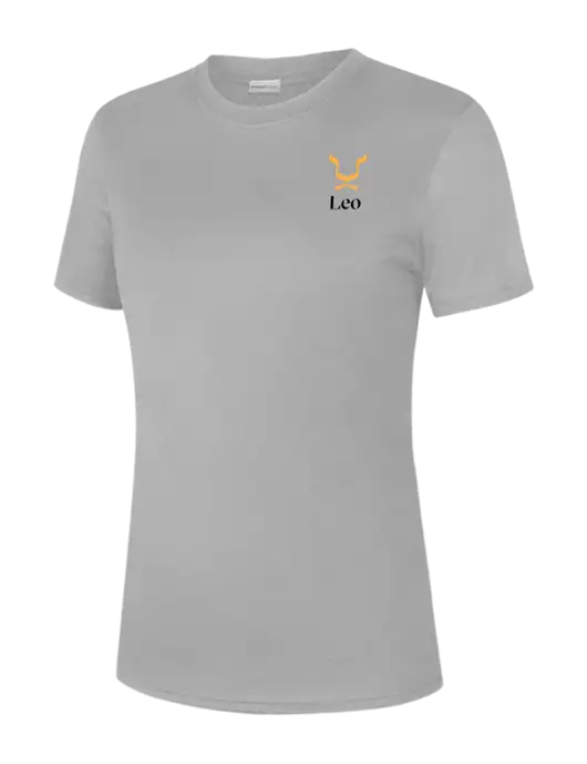  Womens Light Grey PosiCharge Competitor Tee w/Leo Logo