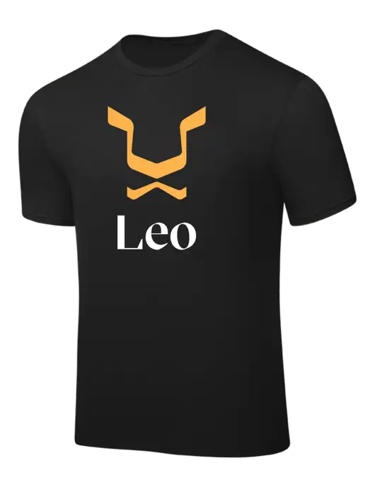 Black PosiCharge Competitor Tee w/Leo Logo