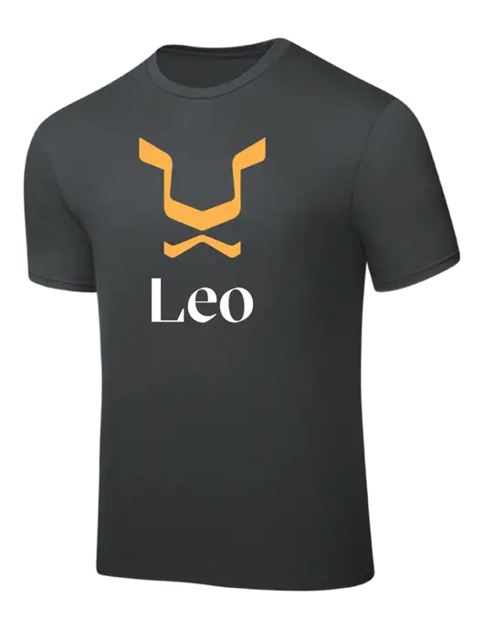 Dark Grey PosiCharge Competitor Tee w/Leo Logo
