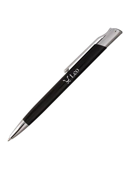 San Malo Black Pen - Black Ink w/Leo Logo