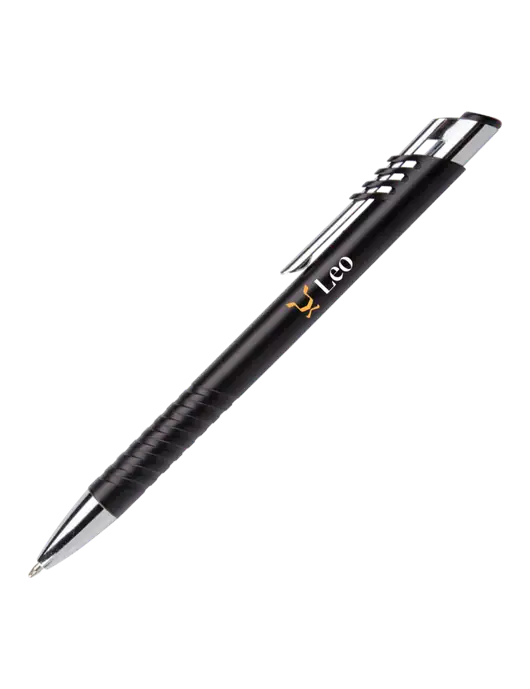 Schirhart Black Pen - Black Ink w/Leo Logo