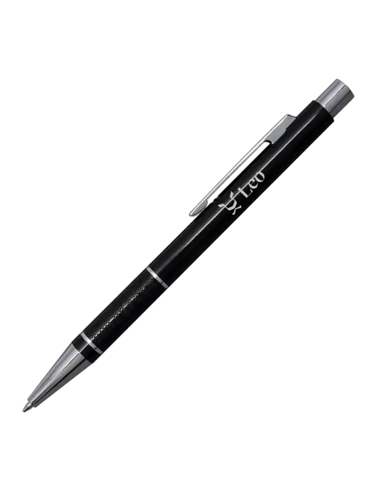 St George Black Pen - Blue Ink w/Leo Logo