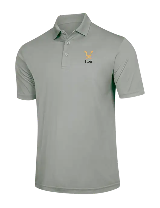 Silver PosiCharge Competitor Polo w/Leo Logo