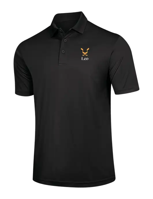 Black PosiCharge Competitor Polo w/Leo Logo