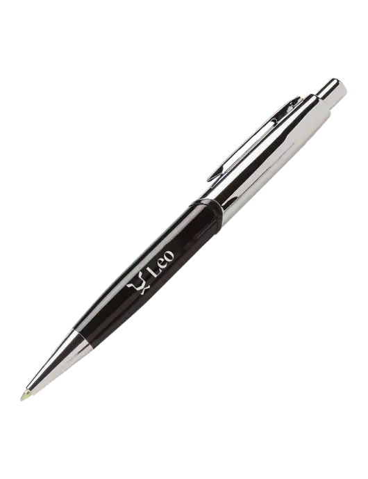 Chimera Black Pen - Black Ink w/Leo Logo