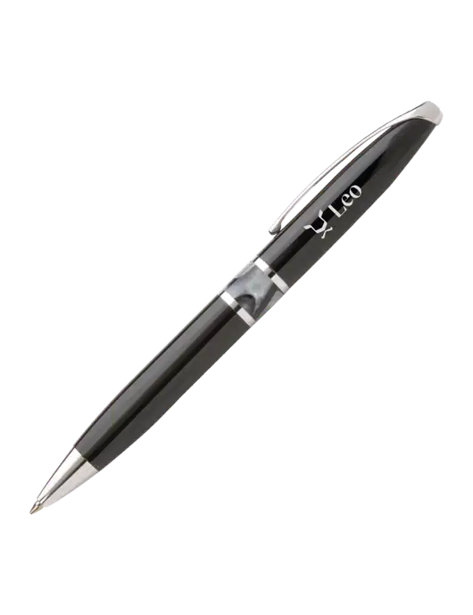 Illusion Black Pen - Black Ink w/Leo Logo