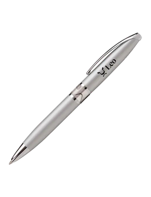 Illusion Silver Pen - Black Ink w/Leo Logo