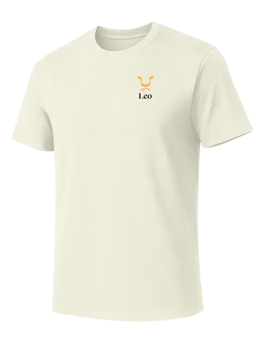 Allmade White Sand Organic Cotton Tee w/Leo Logo