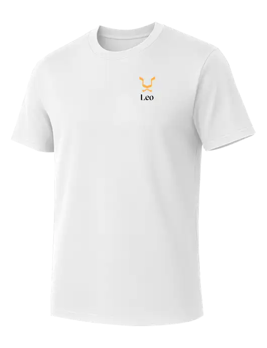 Allmade Bright White Organic Cotton Tee w/Leo Logo