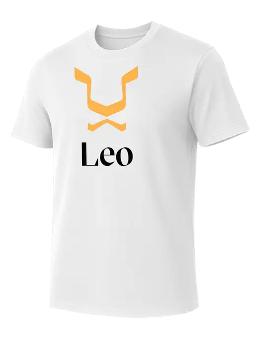 Allmade Bright White Organic Cotton Tee w/Leo Logo