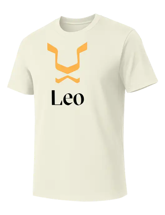 Allmade White Sand Organic Cotton Tee w/Leo Logo