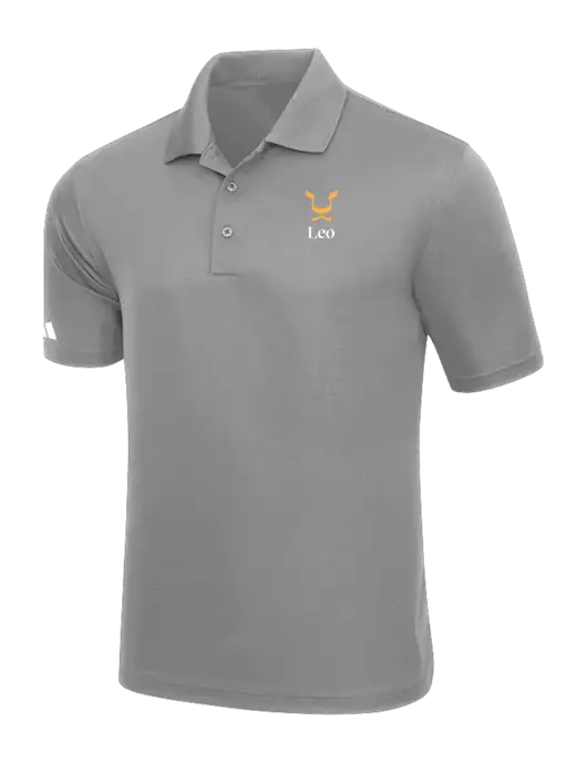 Adidas Light Grey Basic Sport Polo w/Leo Logo