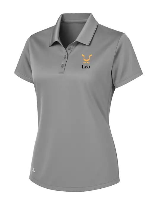 Adidas Light Grey Womens Basic Sport Polo w/Leo Logo