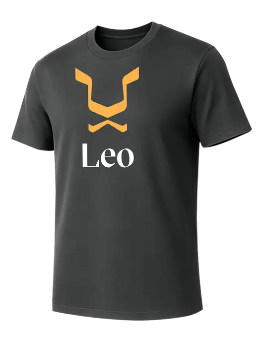 Allmade Charcoal Grey Organic Cotton Tee w/Leo Logo