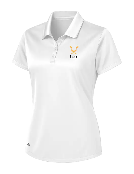 Adidas White Womens Basic Sport Polo w/Leo Logo