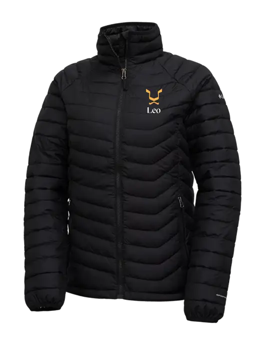Columbia Black Womens Powder Lite Jacket w/Leo Logo