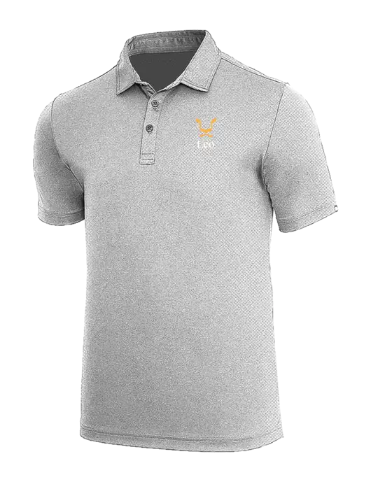 TravisMathew Medium Grey Heather Coto Performance Polo w/Leo Logo